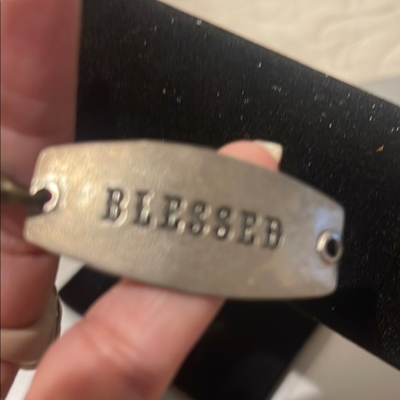 Inspirational Bracelets Set - Silver, Blue, and Black - Picture 5 of 5